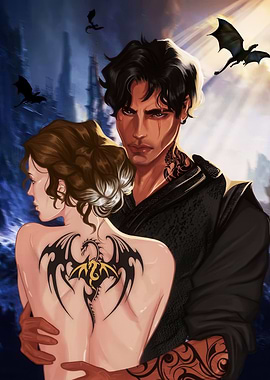 Fantasy Couple with Dragon Tattoos