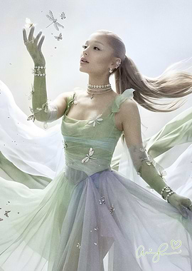 Ariana Grande in a fantasy gown