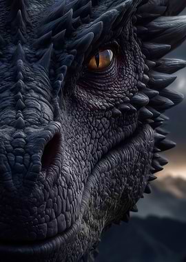 Close-up of a Dragon's Eye