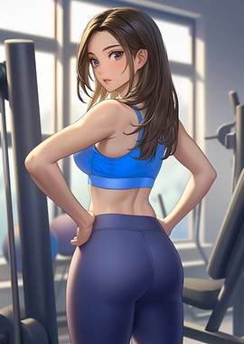 Gym Anime Girl Hot