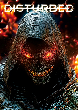 Disturbed Album Cover with Grim Reaper