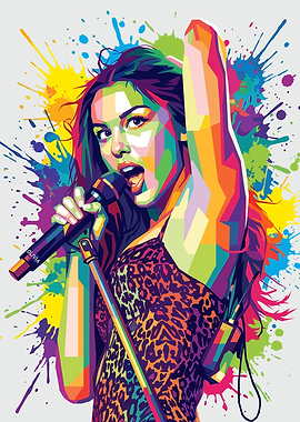 Olivia Rodrigo Pop Art Portrait