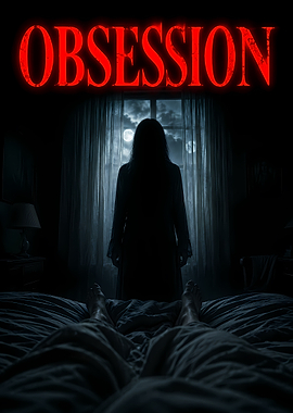 Horror movie poster with text