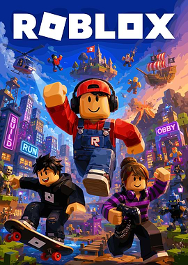Roblox Characters in a Vibrant Cityscape