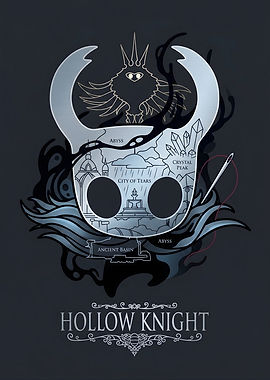 Hollow Knight Map Art