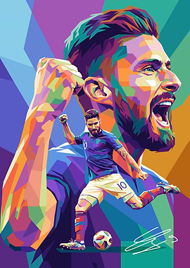 Olivier Giroud Pop Art