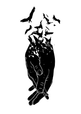 Hands Releasing Birds