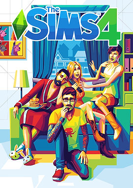 The Sims 4 Pop Art Cover