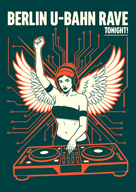 Berlin U-Bahn Rave DJ Angel