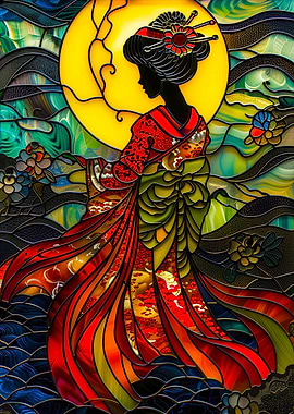 Stained Glass Geisha