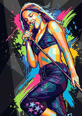 Olivia Rodrigo Pop Art Portrait