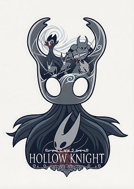 Hollow Knight Characters Minimalist