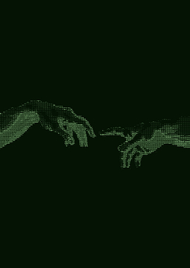 Digital 'Creation of Adam' Hands