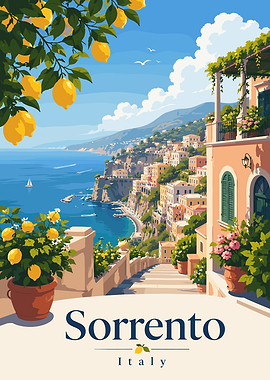 Sorrento Italy Coastal View