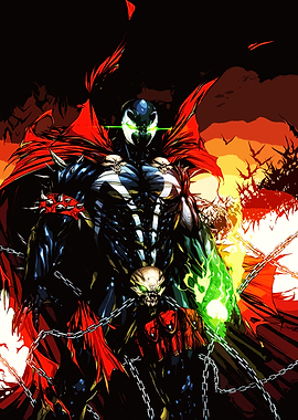 Spawn with Green Energy and Chains