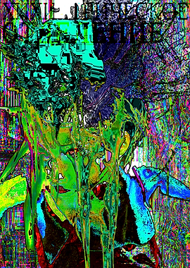 Abstract Glitch Portrait