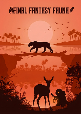 Final Fantasy Fauna Poster