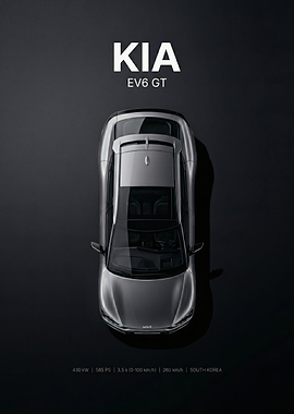 Kia EV6 GT Aerial View