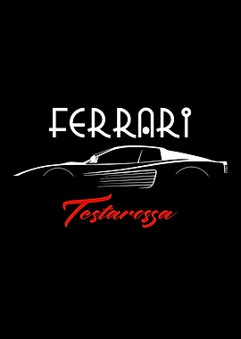 Ferrari Testarossa Silhouette