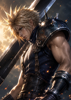 Cloud Strife with Buster Sword