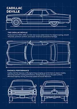 Cadillac DeVille Blueprint