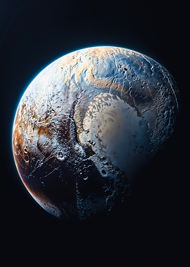 Dwarf Planet Pluto Outer Space