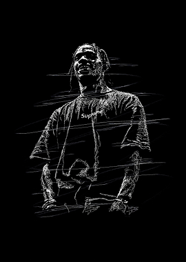 Travis Scott Glitch Art