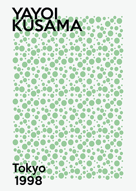 Yayoi Kusama Tokyo 1998 Poster