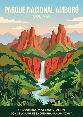 Parque Nacional Amboró Bolivia Poster