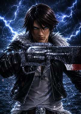 Squall Leonhart with Gunblade