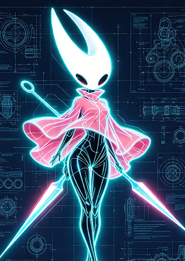 Hornet from Hollow Knight Blueprint