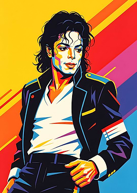 Michael Jackson Pop Art Portrait