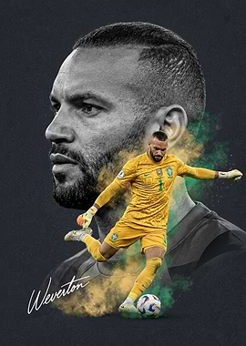 Weverton Brazil Goalkeeper Portrait