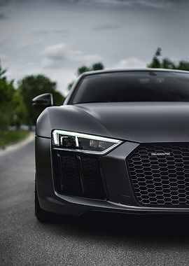 Matte Black Audi R8 Quattro