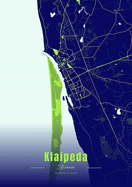 Klaipeda Lithuania Map