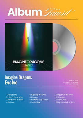 Imagine Dragons Evolve Album Cover