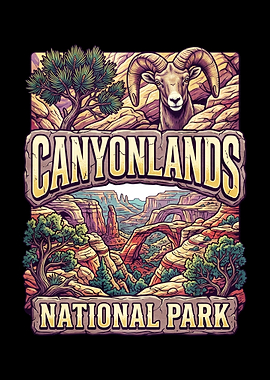Canyonlands National Park Vintage Poster