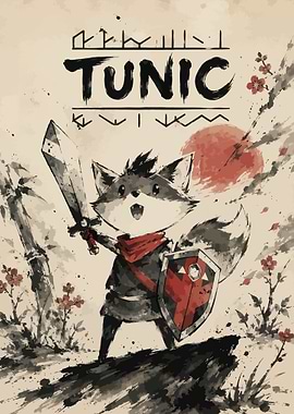 Tunic Fox Warrior with Sword and Shield