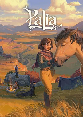 Palia Game Art with Horse and Rider