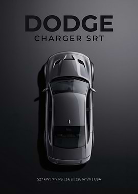 Dodge Charger SRT Top View