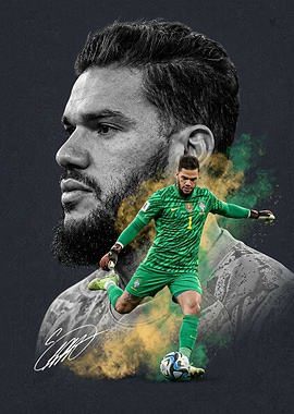 Ederson Moraes Brazil Goalkeeper Kick