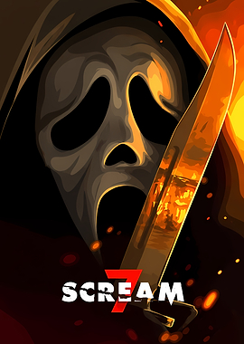 Scream 7 Ghostface Knife Fire