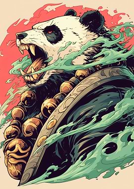 Fierce Panda Warrior