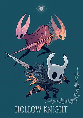 Hollow Knight Hornet and The Knight