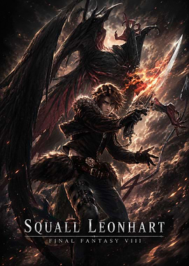 Squall Leonhart Poster