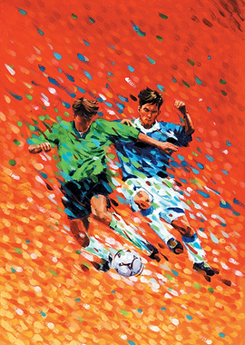 Soccer Players in Action