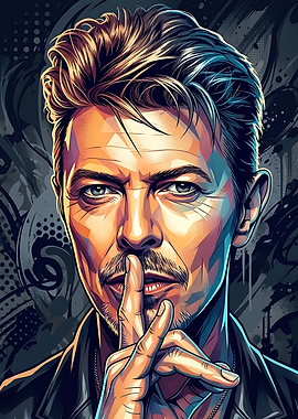 David Bowie Pop Art Portrait