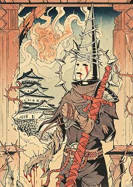 The Penitent One with Japanese Castle