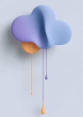 Abstract Drip Cloud