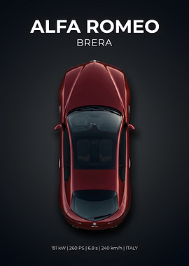 Alfa Romeo Brera Top View